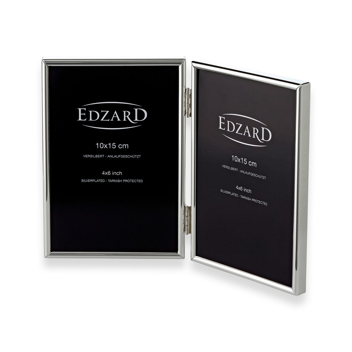 Edzard Double Picture Frame Genua (10x15 cm), voor 2 foto's, nobel verzilverd, start-up beschermd