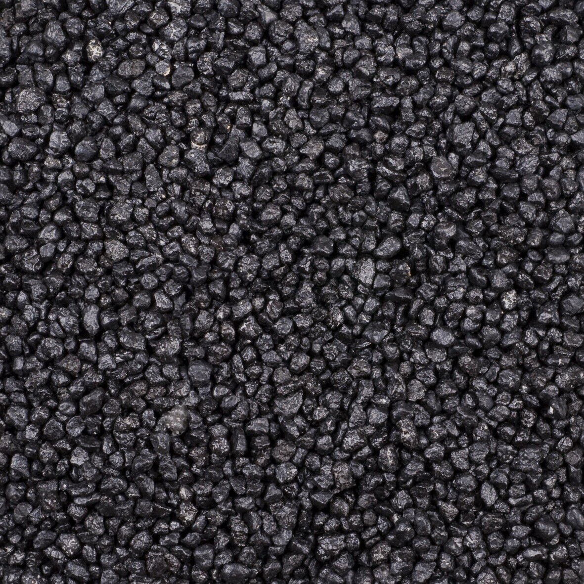 Decoratief granulaat sierstenen (2-3 mm), kleur zwart, 1 kg, waterdicht, stofvrij