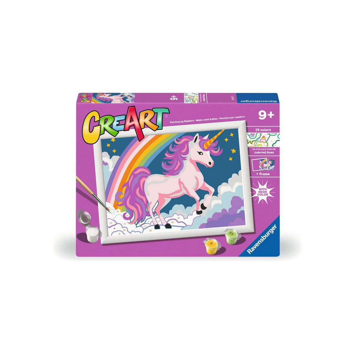 Ravensburger Creart Pink Unicorn (neon)