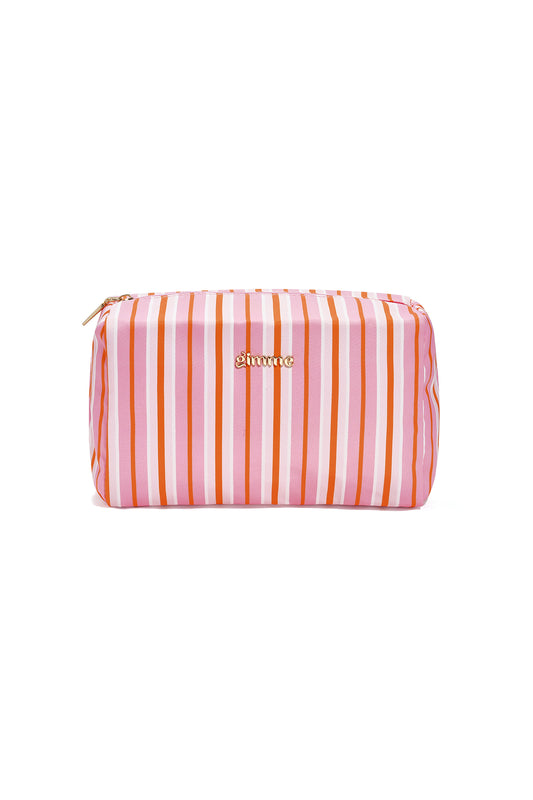 Make-up tasjes met strepen, eenvoudig, polyester, dagelijkse accessoires