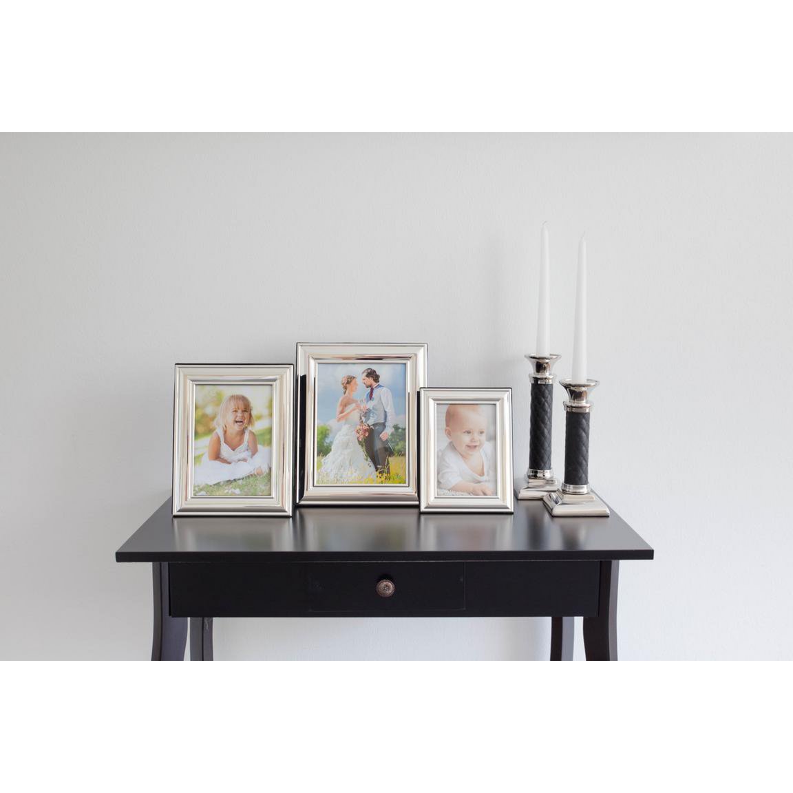 EDZARD fotolijst fotolijst Terni voor foto 10 x 15 cm verzilverd, aanslag beschermd, met 2 hangers