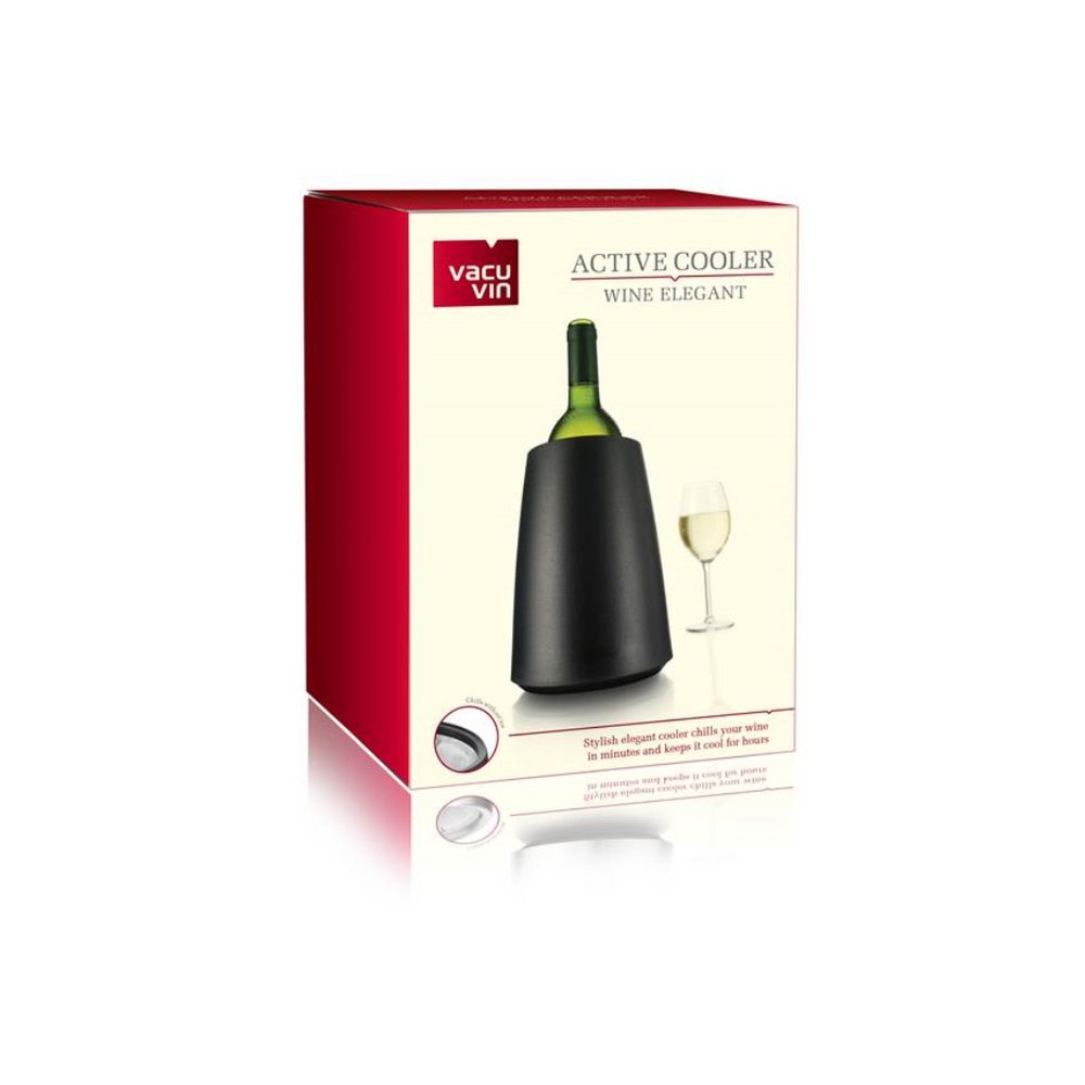 Vacuvin Wijnkoeler elegant zwart