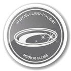Dienblad Alaska (ø 40 cm) rond, hoogglans gepolijst RVS, dienblad, decoratief dienblad