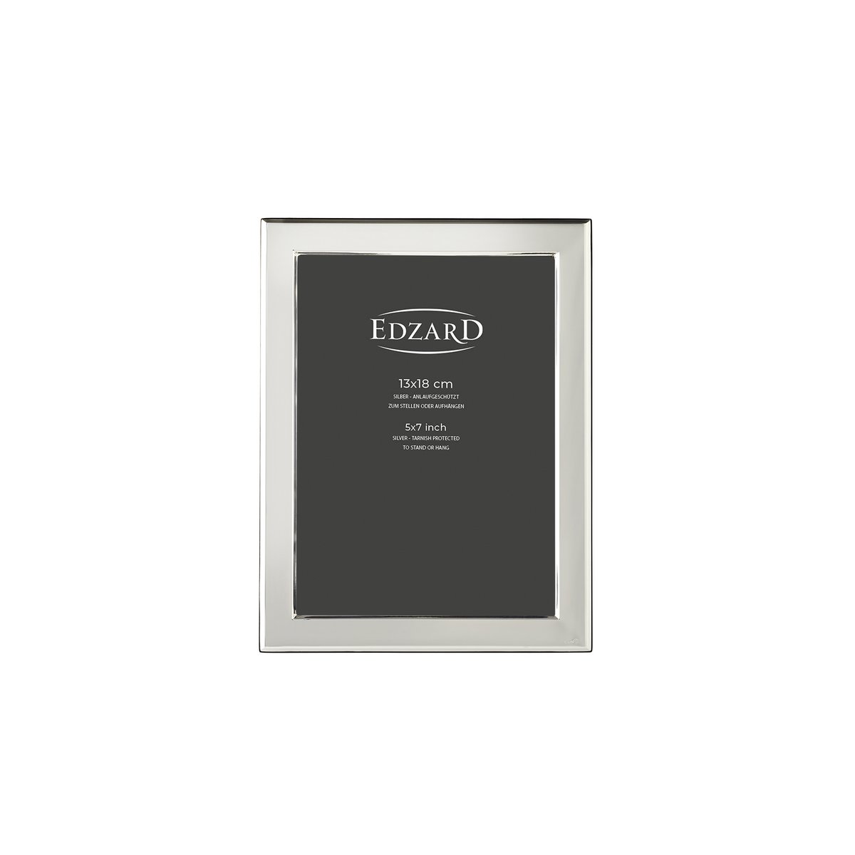 EDZARD fotolijst Angers fotolijst voor foto 13 x 18 cm, echt zilver, aanslagbestendig