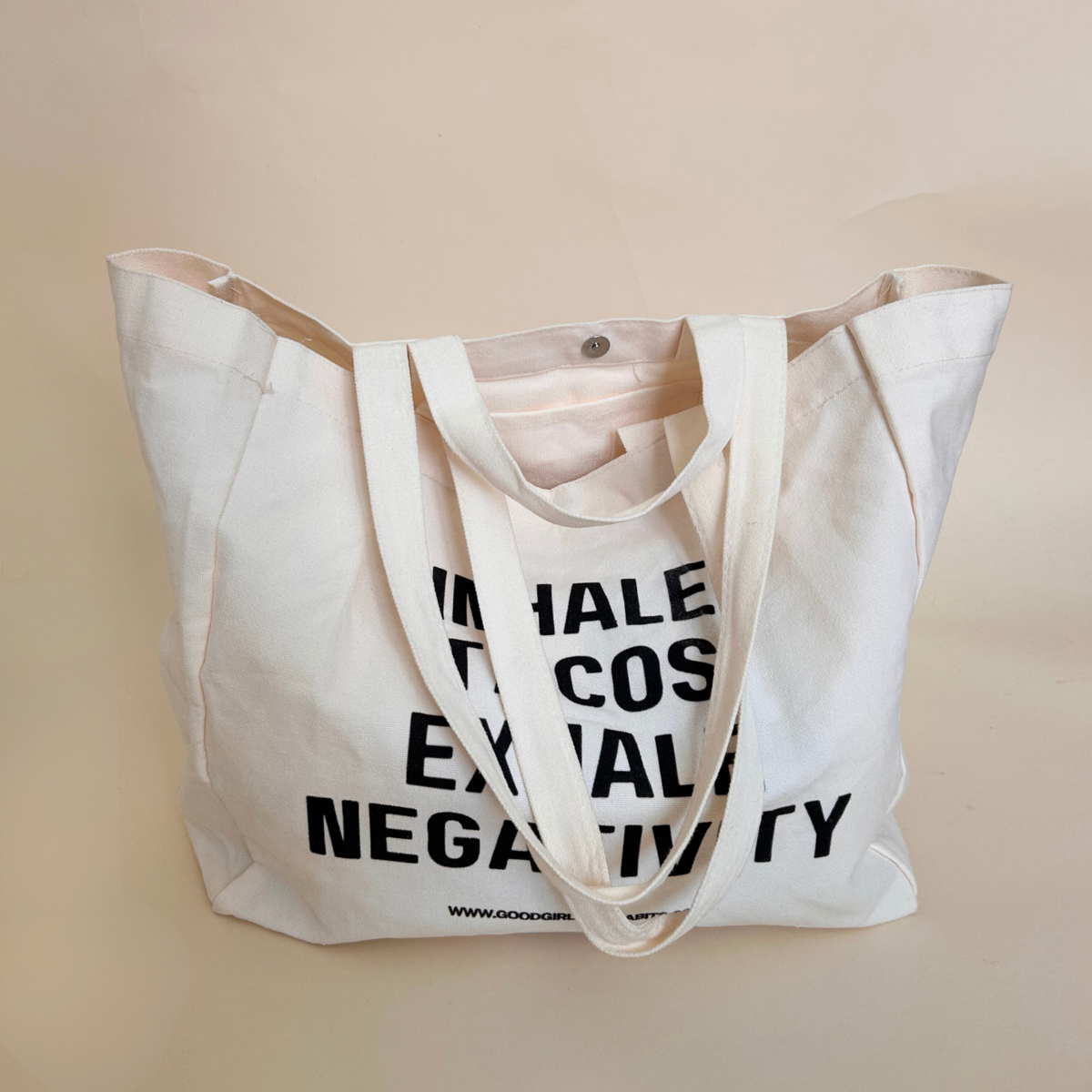 Tote Bag "Inademt taco's - uitademen Negativiteit"