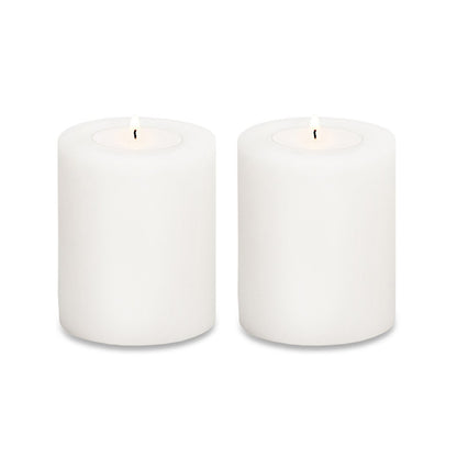 Set van 2 permanente kaarsen Cornelius (hoogte 9 cm, Ø 8 cm), hittebestendig tot 90°