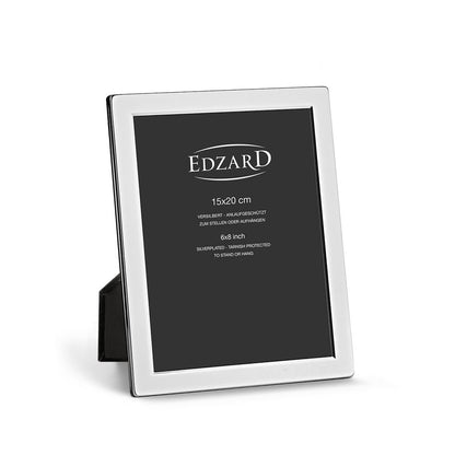 EDZARD fotolijst Salerno voor foto 15 x 20 cm, edel verzilverd, aanslag beschermd, met 2 hangers
