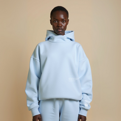 Hoodie "Bad Girls Go to Paris" - BabyBlue