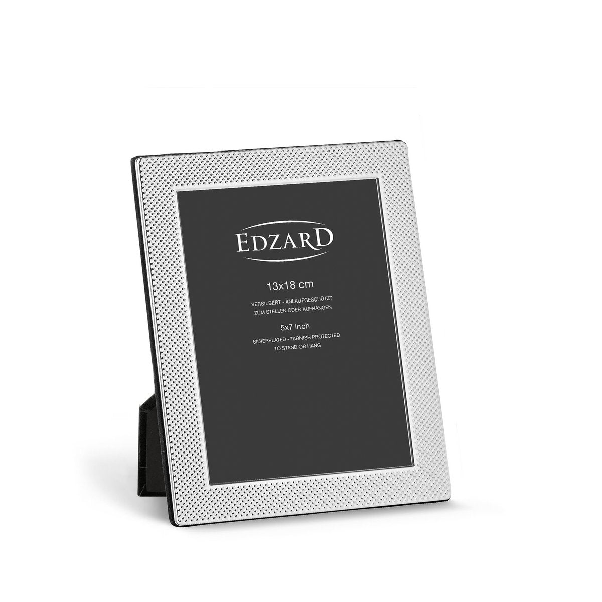 EDZARD fotolijst Cagliari voor foto 13 x 18 cm, verzilverd, aanslagbestendig, met 2 hangers