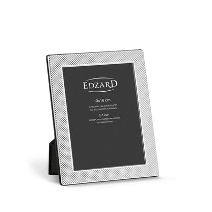 EDZARD fotolijst Cagliari voor foto 13 x 18 cm, verzilverd, aanslagbestendig, met 2 hangers
