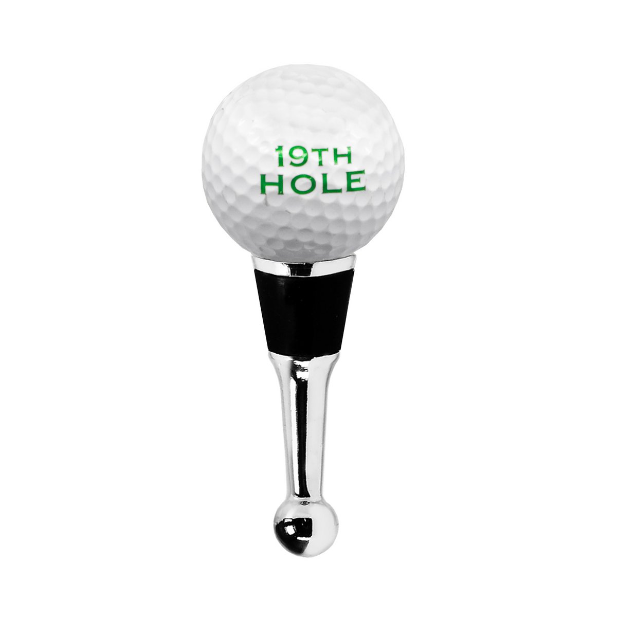 EDZARD flessenstop Golf (hoogte 11 cm) voor champagne, wijn en mousserende wijn, in de stijl van traditionele glaskunst, handgemaakt