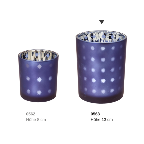 EDZARD theelicht Domo H 12,5 cm