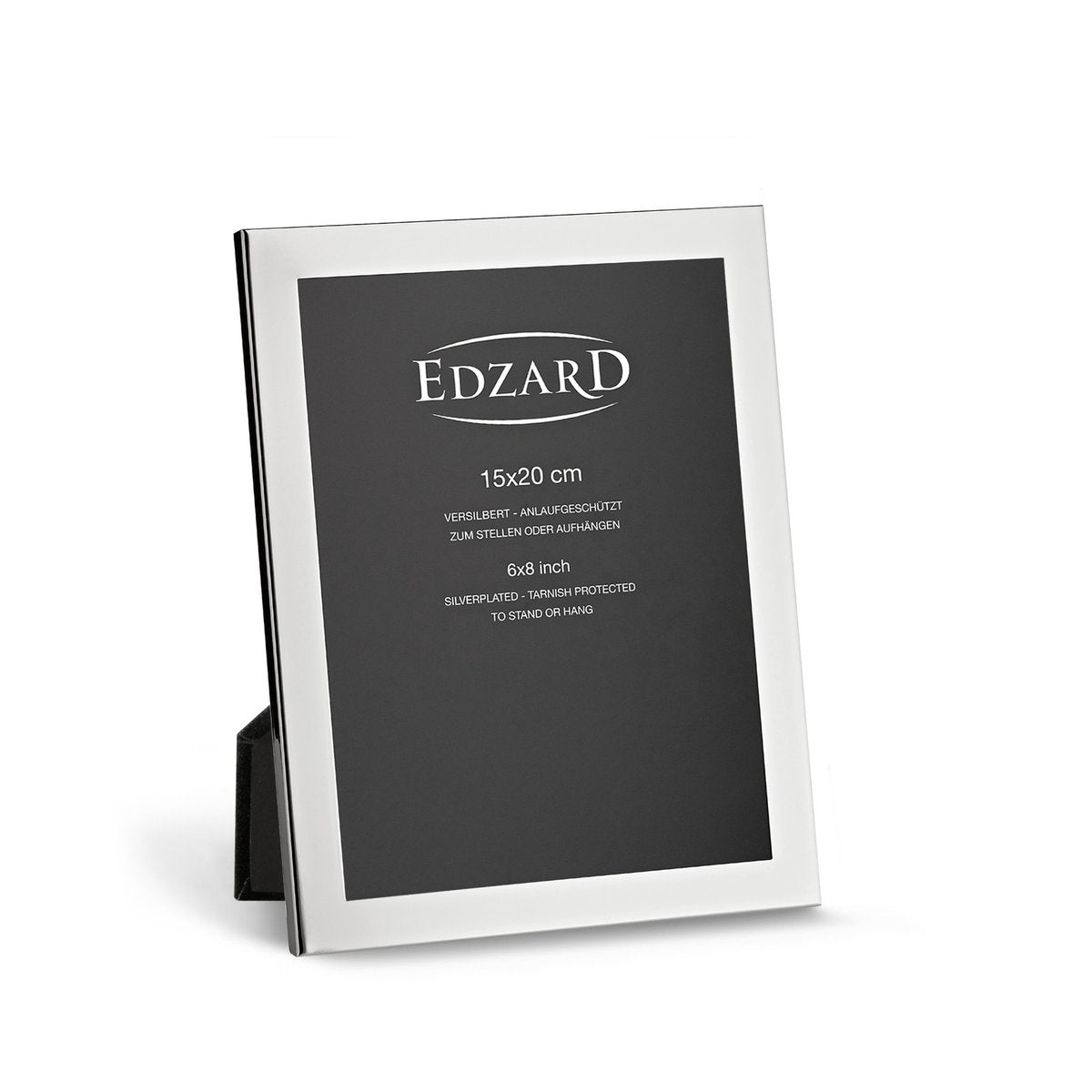 EDZARD fotolijst Prato voor foto 15 x 20 cm, edel verzilverd, aanslag beschermd, met 2 hangers