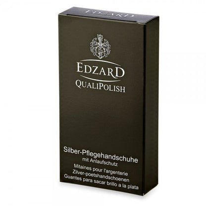 EDZARD QualiPolish® zilveren verzorgende handschoenen zilveren handschoenen (paar)