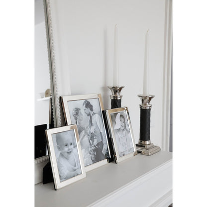 EDZARD fotolijst Salerno voor foto 20 x 25 cm, edel verzilverd, aanslagbestendig, met 2 hangers