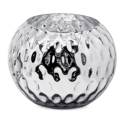 EDZARD Vaas San Juan, verzilverd glas, hoogte 19 cm, diameter 25 cm, opening diameter 16 cm