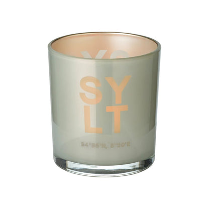 Set van 2 Sylt theelichtglaasjes (hoogte 8 cm), grijs, Sylt-motief
