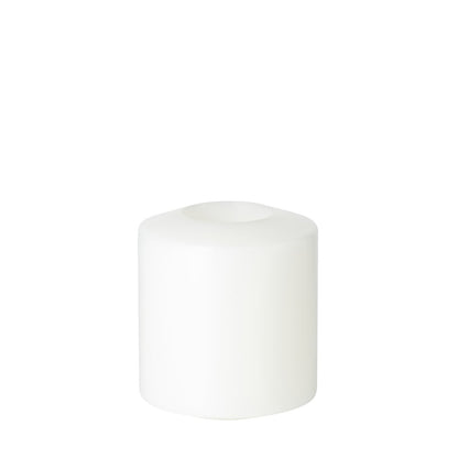 Cornelius Double Pine permanente kaars (hoogte 9 cm, Ø 8 cm), wit, hittebestendig tot 90°