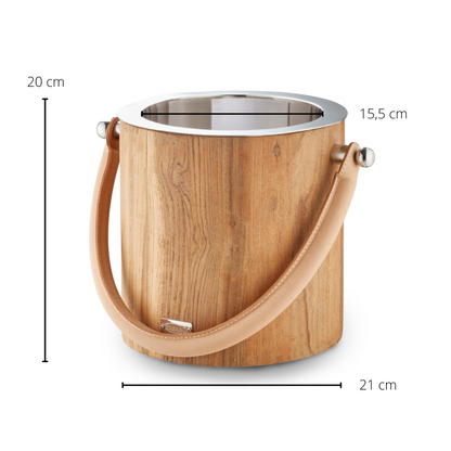 Edzard Eisheimer Havana H 20 cm met lederen handvat