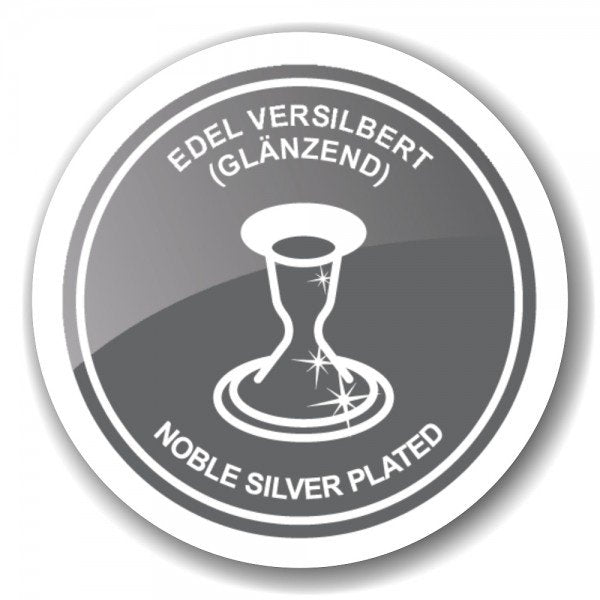 EDZARD set van 6 servetringen Madrid, fijn verzilverd, diameter 4 cm