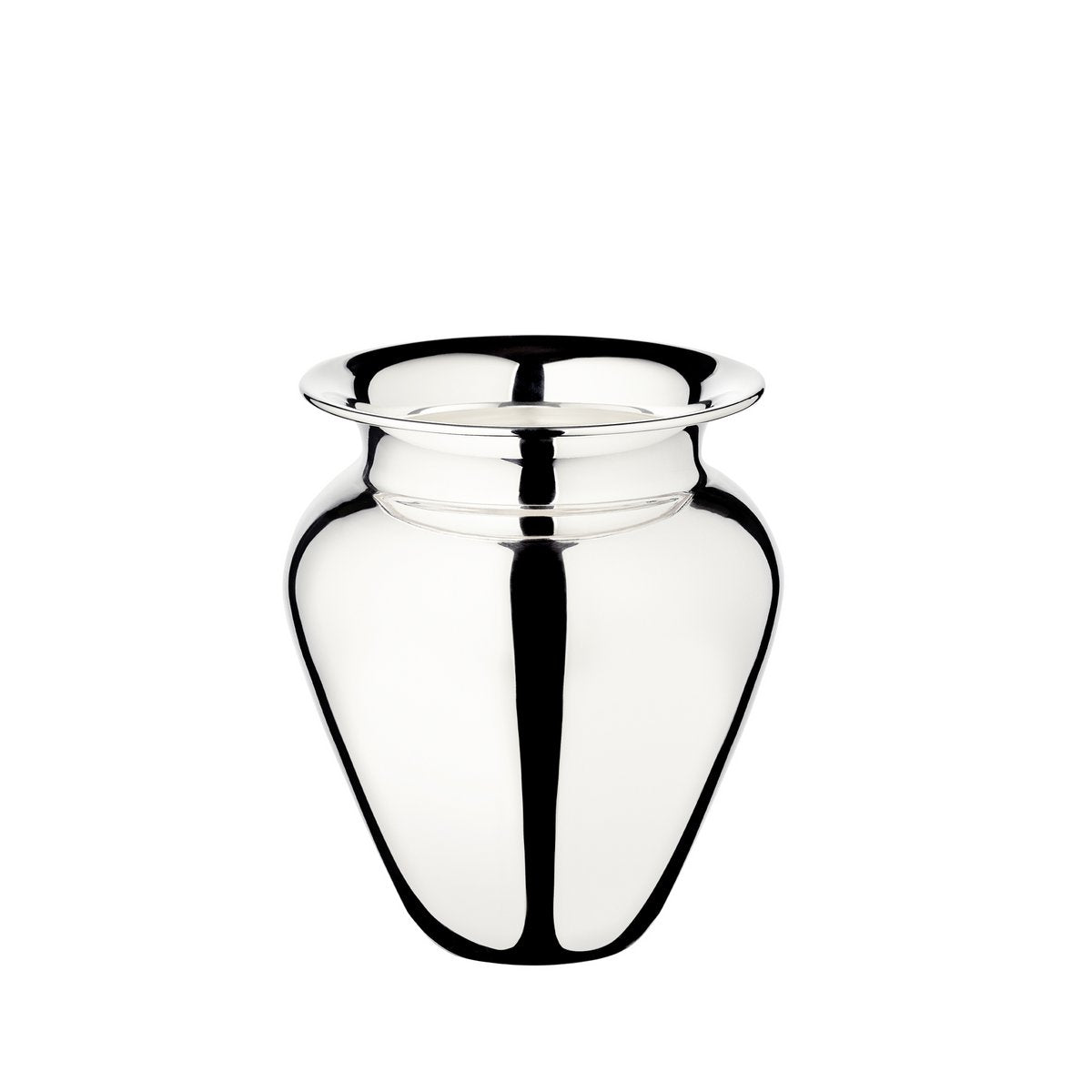 EDZARD Vaas Antonia, verzilverd, hoogte 17 cm, diameter 15 cm, opening diameter 9 cm
