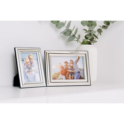EDZARD fotolijst Urbino voor foto 10 x 15 cm, edel verzilverd, aanslag beschermd, met 2 hangers