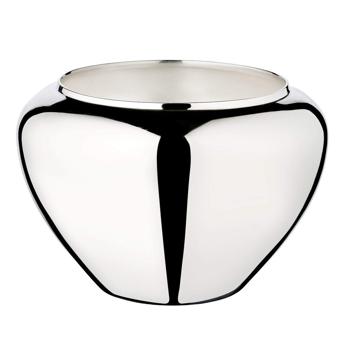 EDZARD Bloempot Madeira, verzilverd, hoogte 17 cm, diameter 25 cm, opening diameter 17 cm