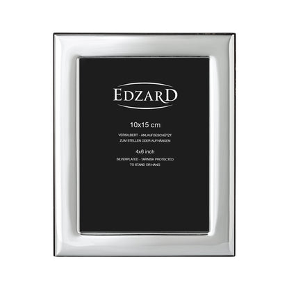 Lucera fotolijst (13x18 cm), elegant verzilverd, aanslagvrij, met houten decor achterkant