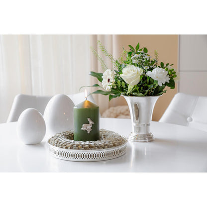 EDZARD bloempot bloempot vaas Tromba zwaar verzilverd, hoogte 15 cm, diameter 14 cm
