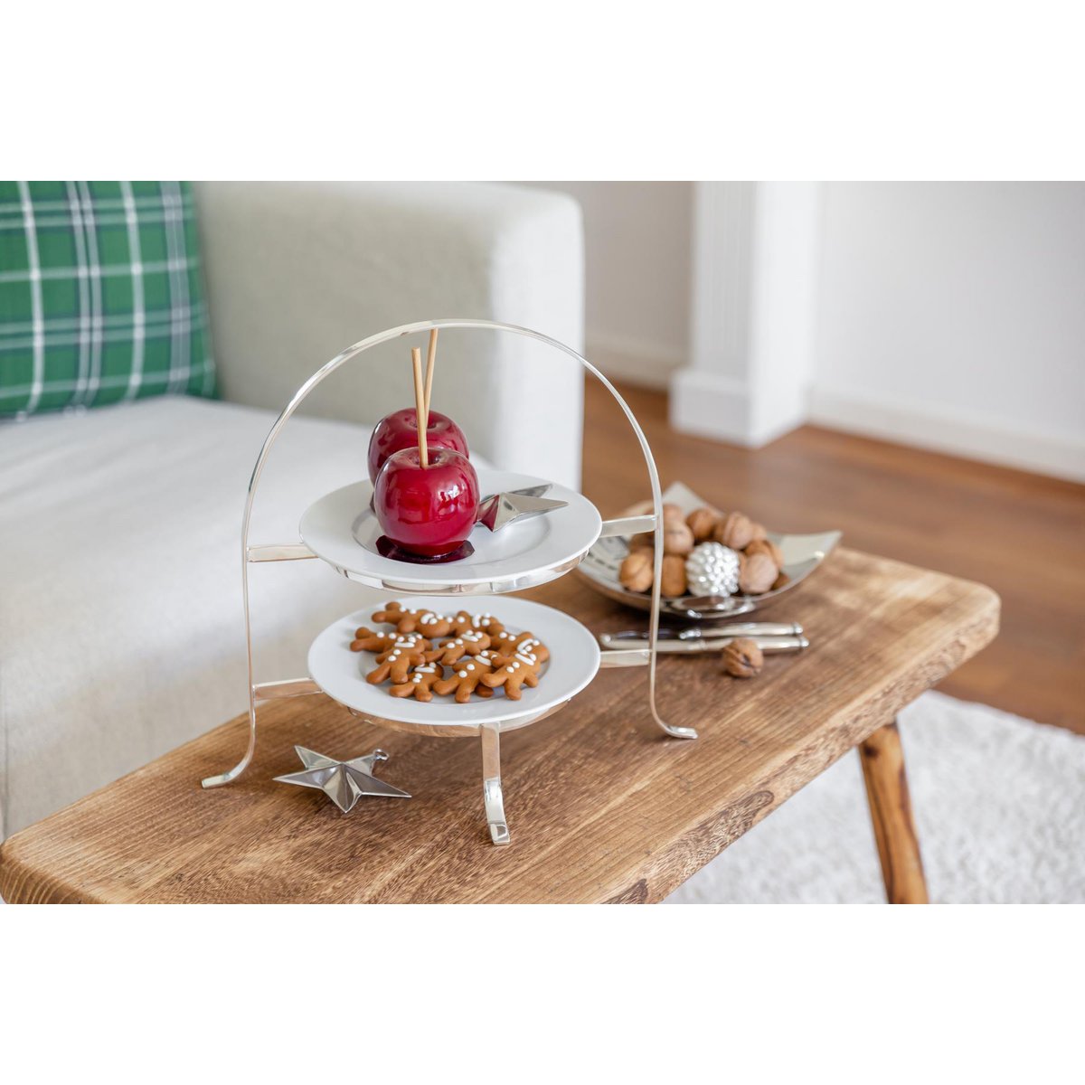 Taartplateau Sina voor 2 borden H 33 cm
