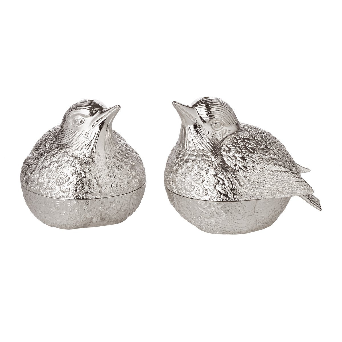 EDZARD peper- en zoutvaatje mussen, hoogte 6 cm, edel verzilverd, aanslagbestendig