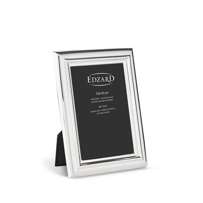 EDZARD fotolijst Florence voor foto 13 x 18 cm, edel verzilverd, aanslag beschermd, met 2 hangers