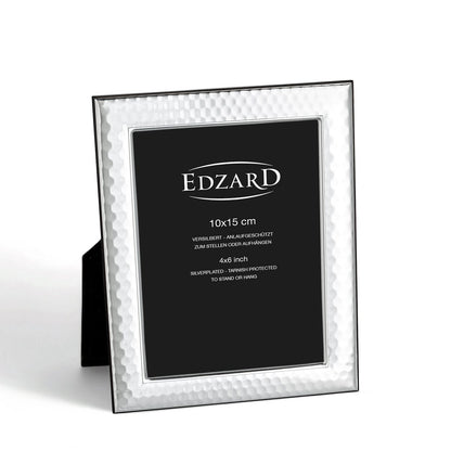 Casalini fotolijst (10x15 cm), elegant verzilverd, aanslagvrij, met houten decor achterkant