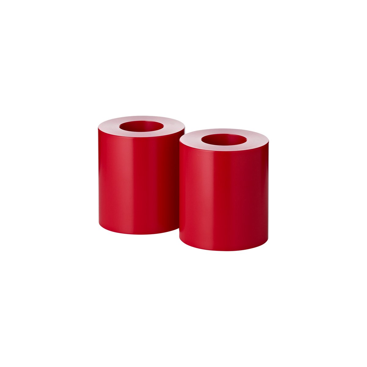 Edzard 2 Set Permanente Cornelius (hoogte 9 cm, Ø 8 cm) Rood, groenlicht houder hittebestendig tot 90 graden