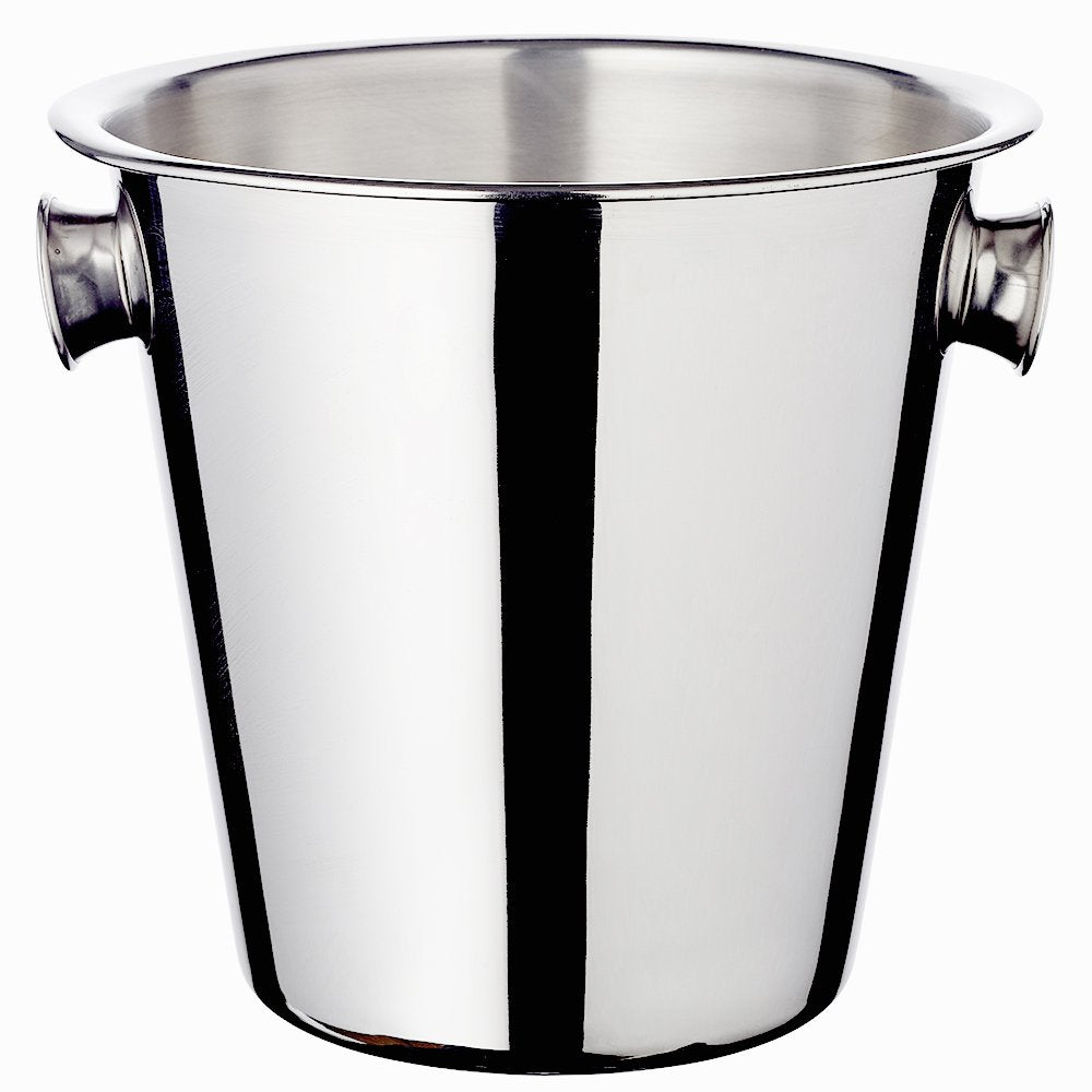 EDZARD champagnekoeler Joey met handgrepen, hoogglans gepolijst roestvrij staal, hoogte 23 cm, diameter 21 cm