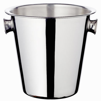 EDZARD champagnekoeler Joey met handgrepen, hoogglans gepolijst roestvrij staal, hoogte 23 cm, diameter 21 cm