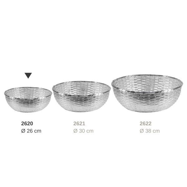 EDZARD mand decoratieve mand Basso, verzilverd, aanslagbestendig, diameter 26 cm