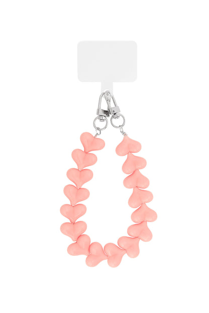 Phone cord hearts