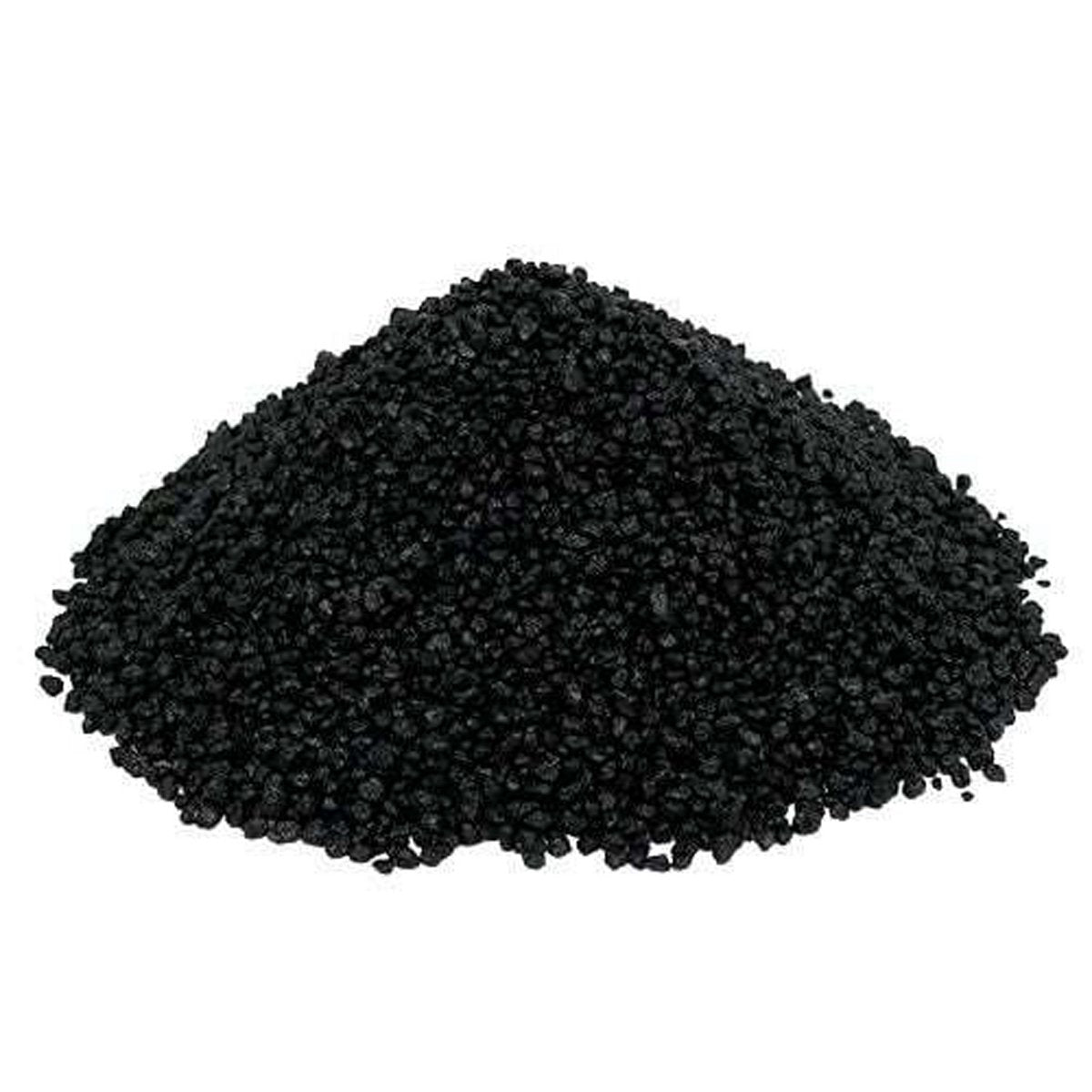 Decoratief granulaat sierstenen (2-3 mm), kleur zwart, 1 kg, waterdicht, stofvrij