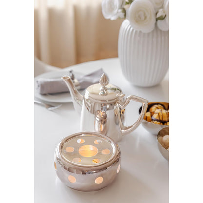 EDZARD warmer Sheffield, zwaar verzilverd, diameter 14 cm, hoogte 7 cm