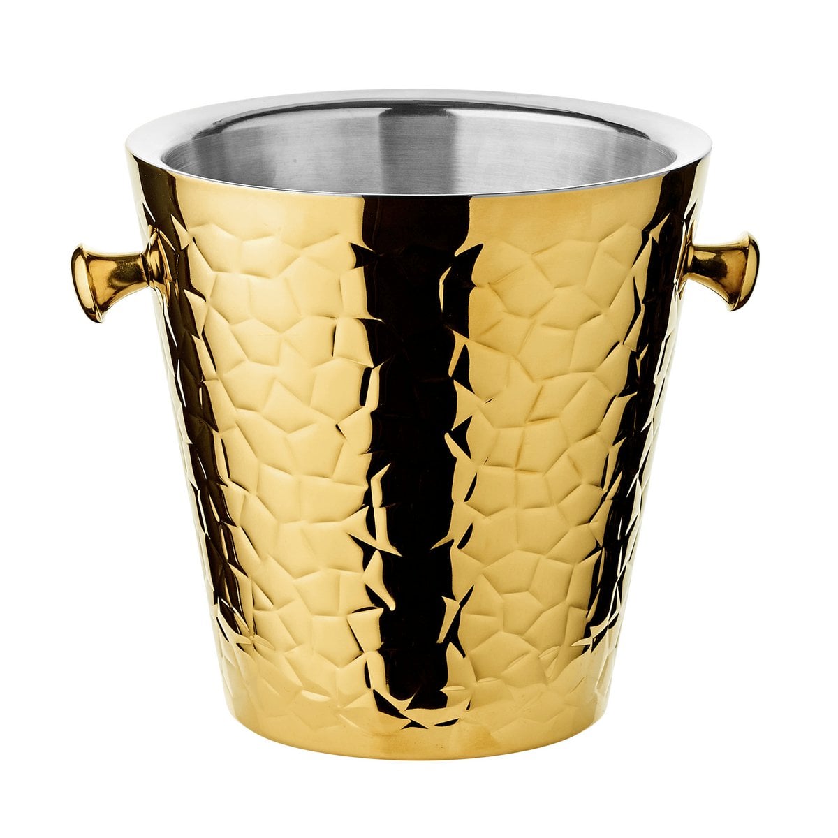 Sektkühler capri met stand in goud h 83 cm