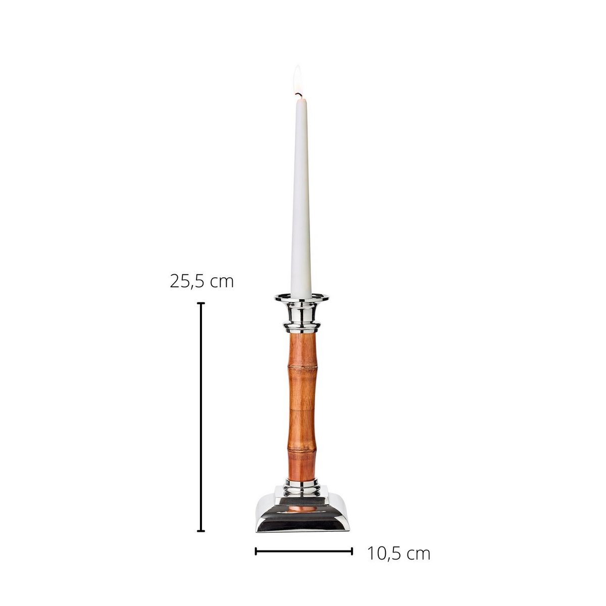 Kandelaar Holm Bamboe H 24 cm