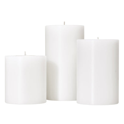 EDZARD set van 3 theelichthouders, permanente kaars Cornelius, Ø 6 cm, hoogtes 6, 8 en 10 cm, hittebestendig tot 90 graden