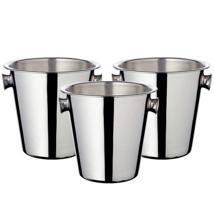 Champagne Kühler Joey Set van 3, Ø 21 cm, Edelstahl