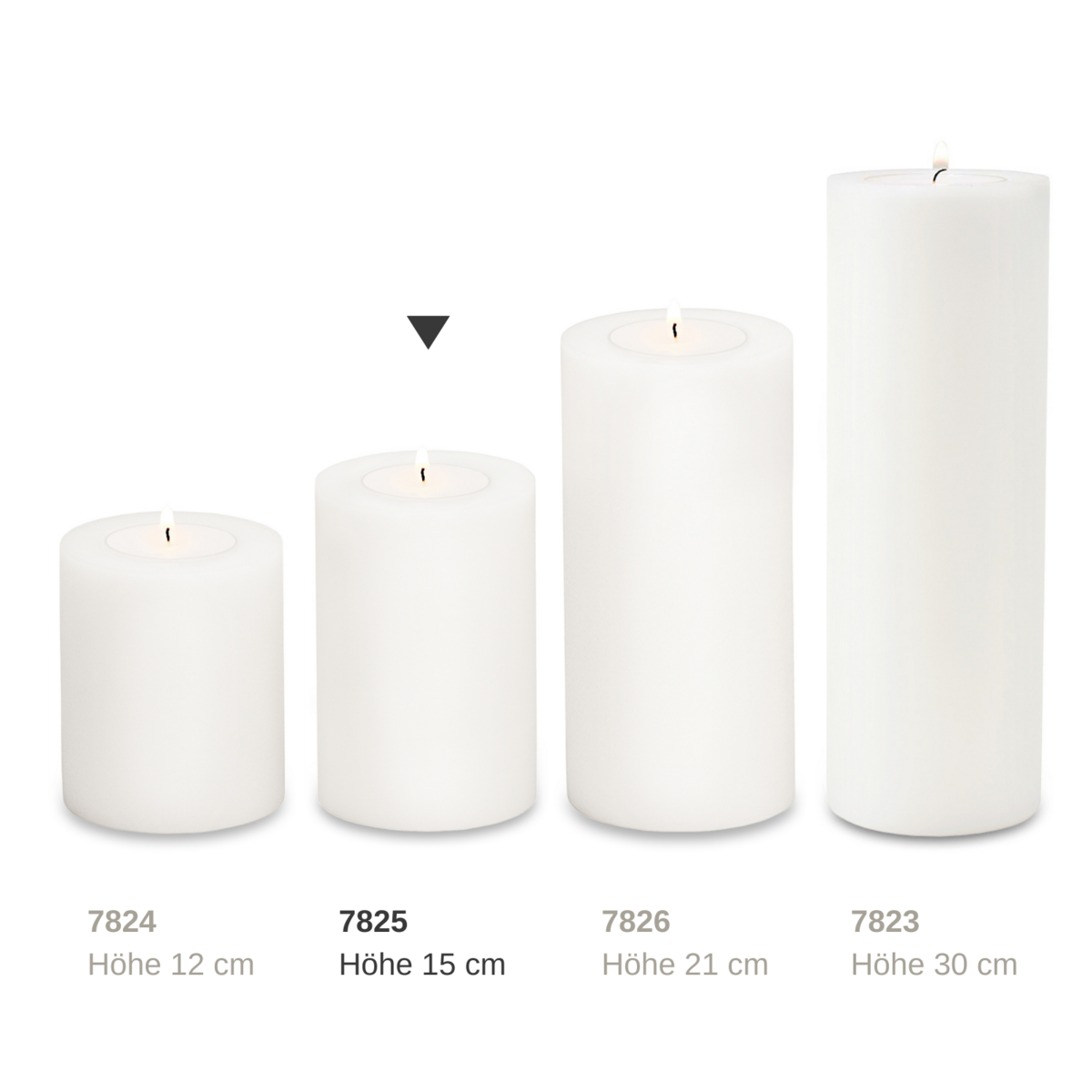 EDZARD theelichthouder permanente kaars Cornelius voor maxi theelicht, hoogte 15 cm, ø 10 cm, hittebestendig 90 graden