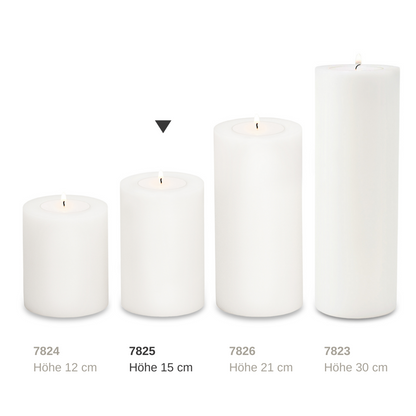 EDZARD theelichthouder permanente kaars Cornelius voor maxi theelicht, hoogte 15 cm, ø 10 cm, hittebestendig 90 graden