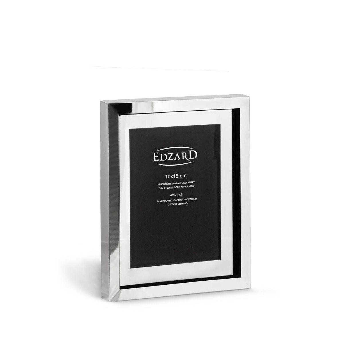 EDZARD fotolijst Caserta fotolijst voor foto 10 x 15 cm, verzilverd, aanslagbestendig