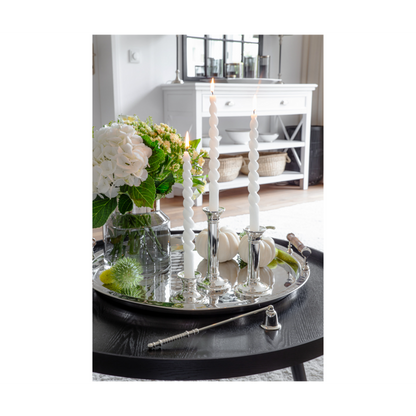 EDZARD Vaas Gabi (Ø 17 cm, hoogte 19 cm), donker, mondgeblazen kristalglas met platina rand