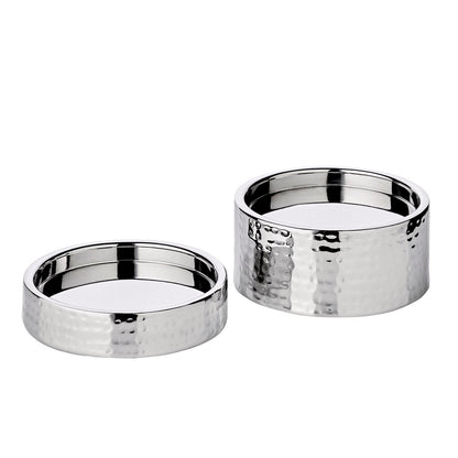 Theelichthouder Luca set van 2, Ø 6cm, H: 2,5/5cm