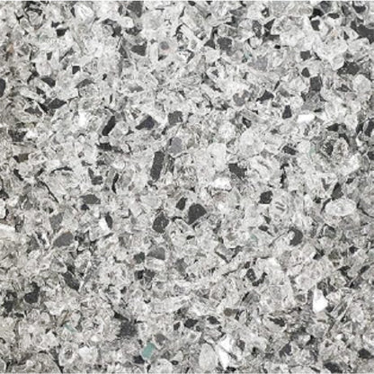 Decoratieve spiegelstenen van granulaat (1-4 mm), zilver, 1 kg, waterdicht, stofvrij